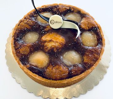 Pear Chocolate Espresso Tart