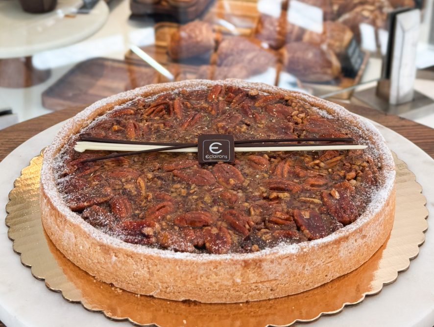 Chocolate Bourbon Pecan Tart